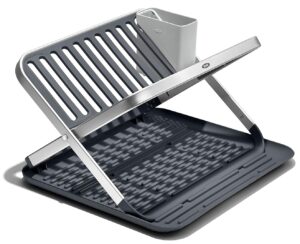 OXO Good Grips Aluminum Fold Flat Dish Drying Rack