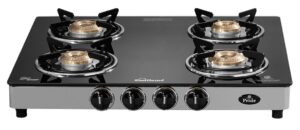 Sunflame GT Pride Glass Top 4 Burner Gas Stove