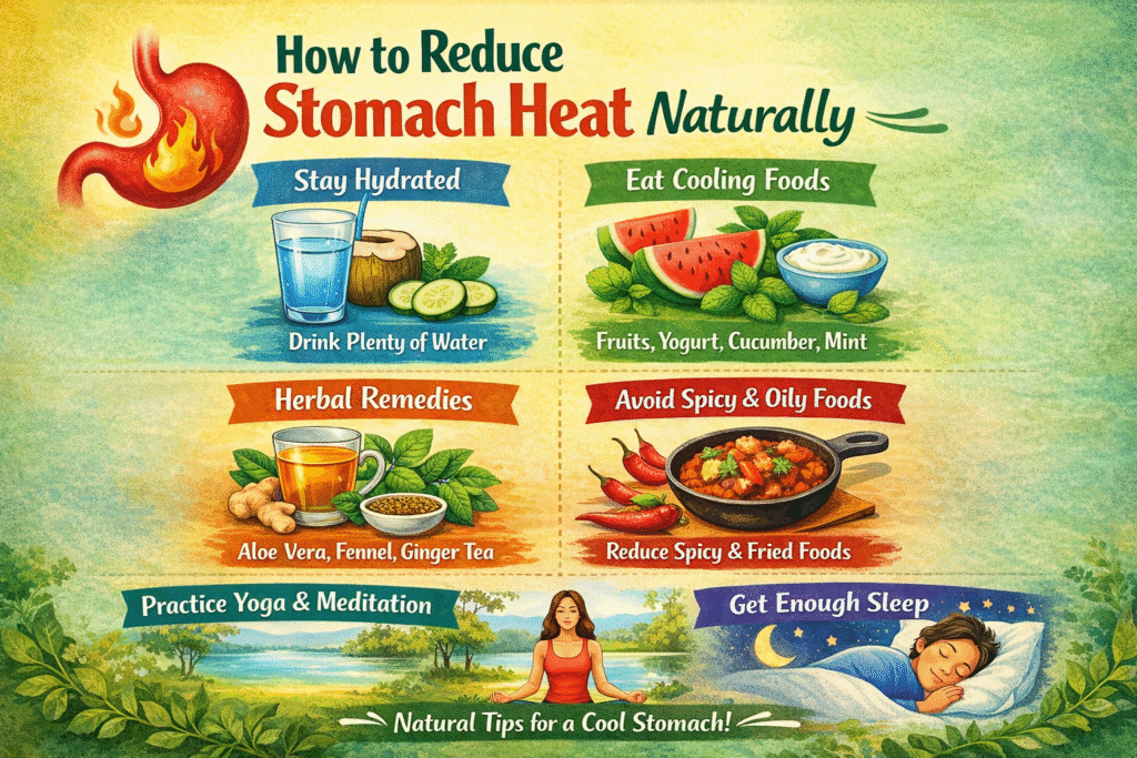 How to Reduce Stomach Heat Naturally